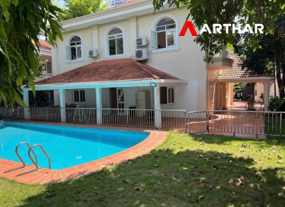 05 Bedrooms large house villa in compound with big garden & pool for rent-An Khanh-Ho Chi Minh