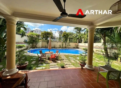 05 Bedrooms house villa in compound with big garden & pool for rent-An Khanh-Ho Chi Minh