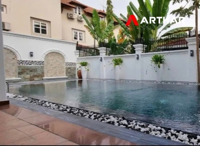 04 Bedrooms modern house villa in compound with big garden & pool for rent-An Khanh-Ho Chi Minh