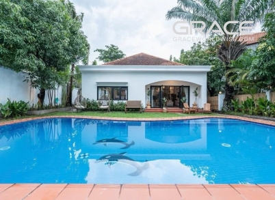 05 Bedrooms house villa in compound with garden & pool for rent-An Khanh-Ho Chi Minh