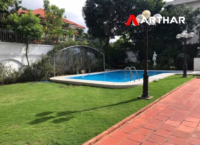 03 Bedrooms house villa with big garden & pool for rent in Compound -An Khanh-Ho Chi Minh